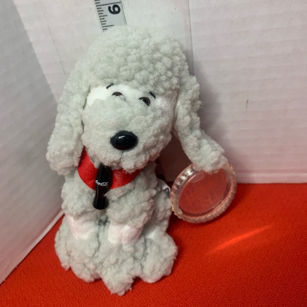 Vintage 1999 Coca-Cola International France Studle Poodle Bean Bag Plush W Tags